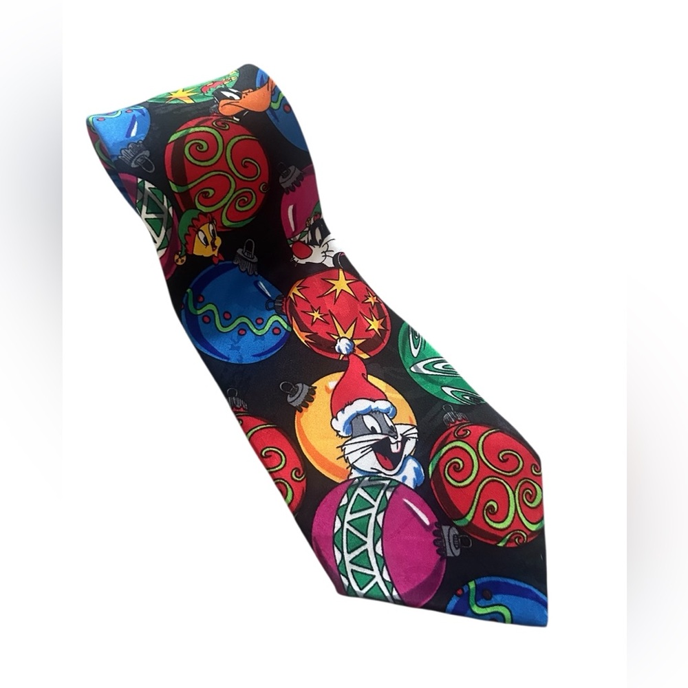 Looney Tunes Christmas Men’s Neck‎ Tie Bugs Tweety Sylvester